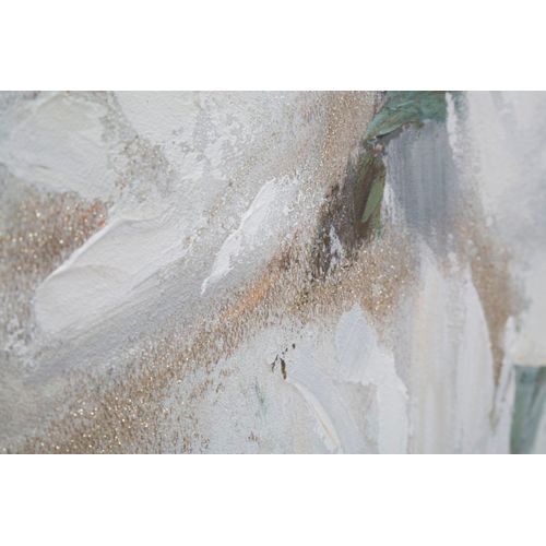 Tableau Mural Fleurs Crème 80x100 Cm Pour Salon Et Chambre