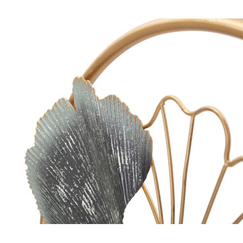 Panneau Mural 3d Flower Simple En Fer Avec Feuilles Décoratives