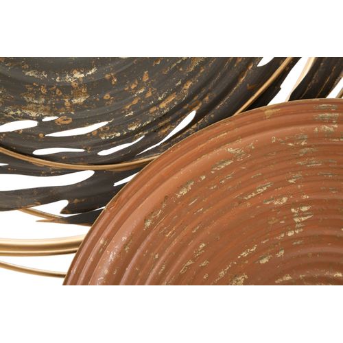 Décoration Murale 3d Boho Abstraite Métal Et Mdf 167,6x8,9x80,6 Cm