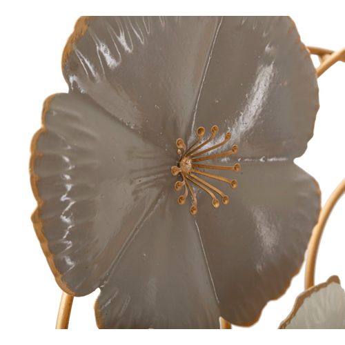 Décoration Murale 3d Fleurs En Spirale Métal 63,5x5x67,9 Cm