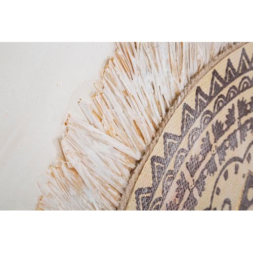 Tableau Relief Géométrique Bohème 100x100 Cm Sur Toile