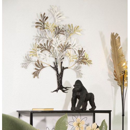 Panneau Mural Décoratif Métal Arbre Stylisé 97,2x8,9x100,3 Cm
