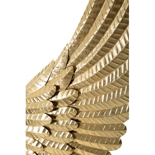 Paire De Panneaux Muraux Ailes Dorées 3d 60x130 Cm