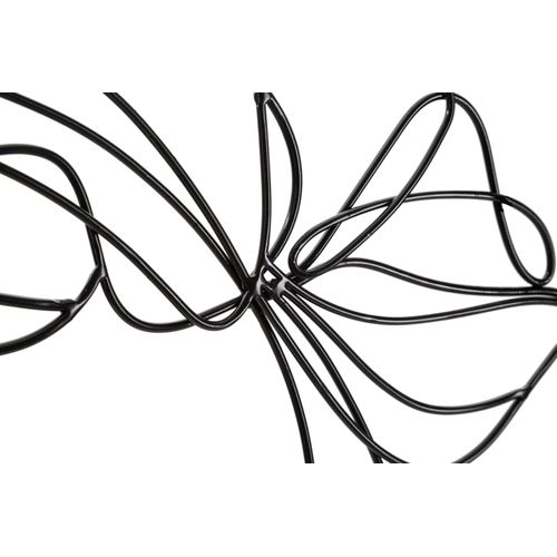 Panneau Mural 3d Visage De Fille Métal Noir 57,5x80 Cm