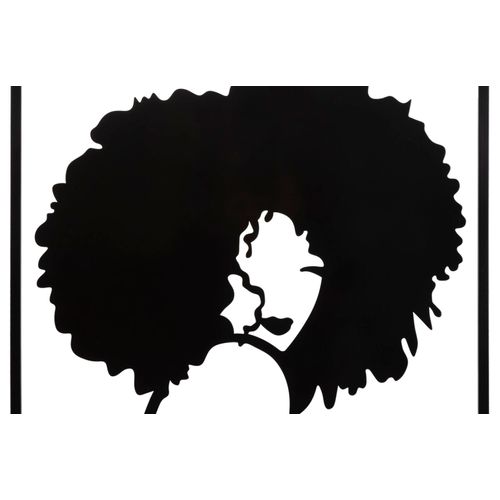 Panneau Mural 3d Femme Élégante Métal Multicolore 60x80 Cm