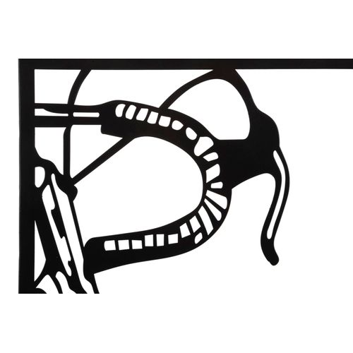 Panneau Mural 3d Vélo En Métal Multicolore Set 3 Pièces 40x60 Cm