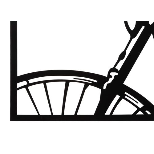 Panneau Mural 3d Vélo En Métal Multicolore Set 3 Pièces 40x60 Cm