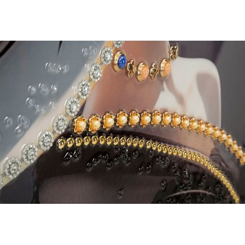 Tableau Moderne Wien Hat -a- Femme Élégante 62x92 Cm Cadre Bois Et Métal