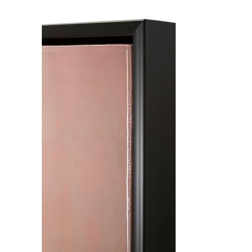 Tableau Moderne Lapin à Lunettes - Cadre Bois Et Métal 62,5x62,5 Cm