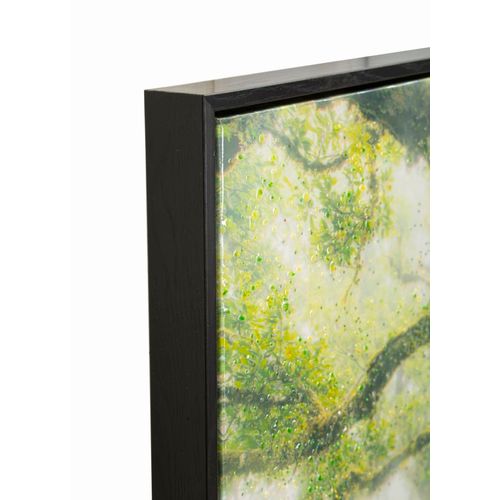 Toile Encadrée Lacquée Forêt 90x60 Cm Pour Salons Et Chambres Relaxantes