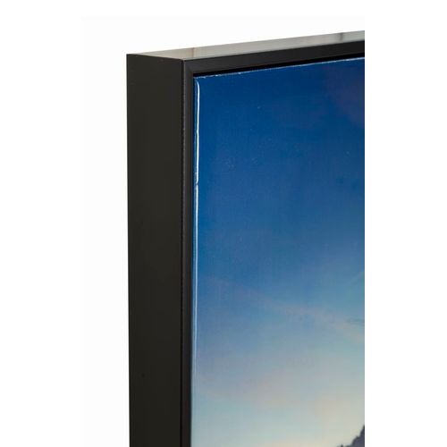 Toile Encadrée Lacquée Lac Au Coucher De Soleil 90x60 Cm Pour Salon Chaleureux