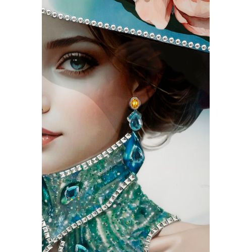 Toile Lacquée Pam -b- 62x92 Cm Pour Décoration Chic Et Raffinée