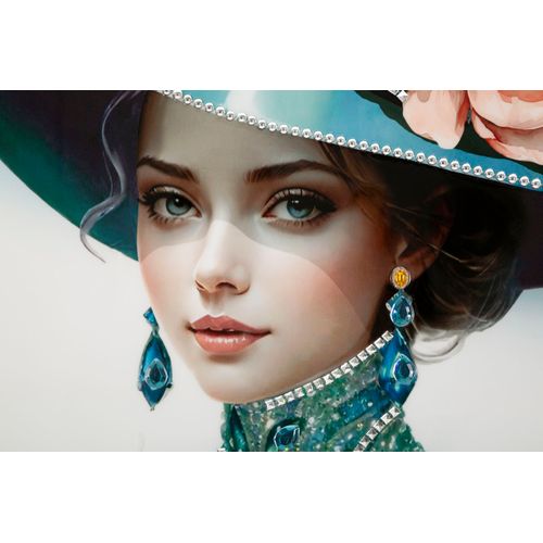 Toile Lacquée Pam -b- 62x92 Cm Pour Décoration Chic Et Raffinée