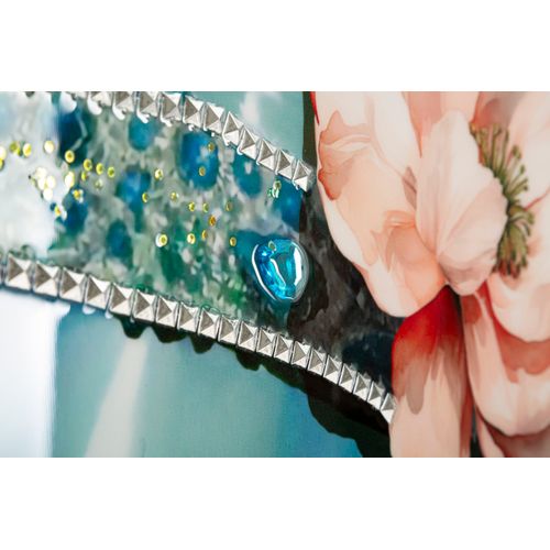 Toile Lacquée Pam -b- 62x92 Cm Pour Décoration Chic Et Raffinée