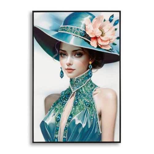 Toile Lacquée Pam -b- 62x92 Cm Pour Décoration Chic Et Raffinée