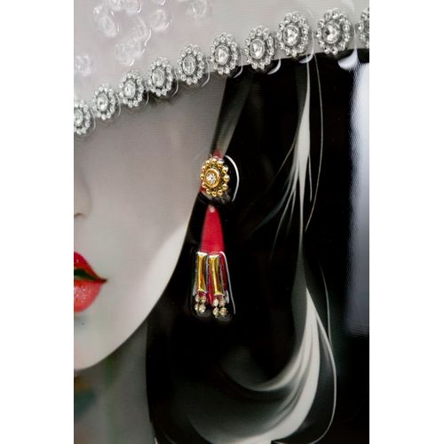 Toile Lacquée Marty -h- 62x92 Cm Au Style Glamour Et Élégant