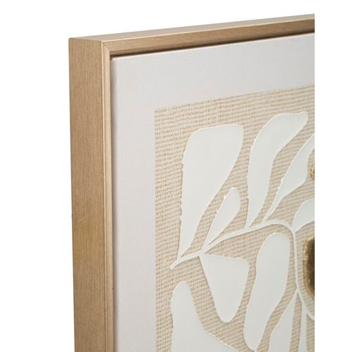Toile Goldy Avec Corniche 50x70 Cm Motif Botanique Élégant