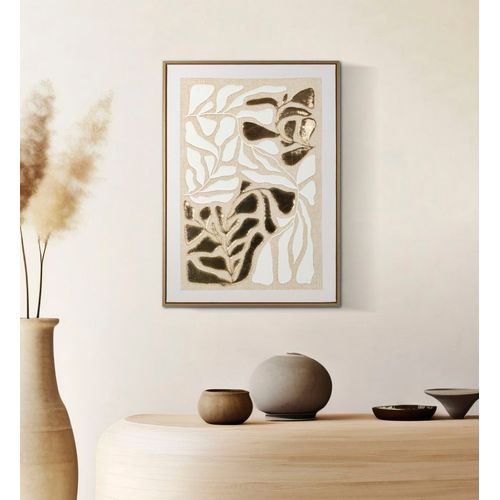 Toile Goldy Avec Corniche 50x70 Cm Motif Botanique Élégant