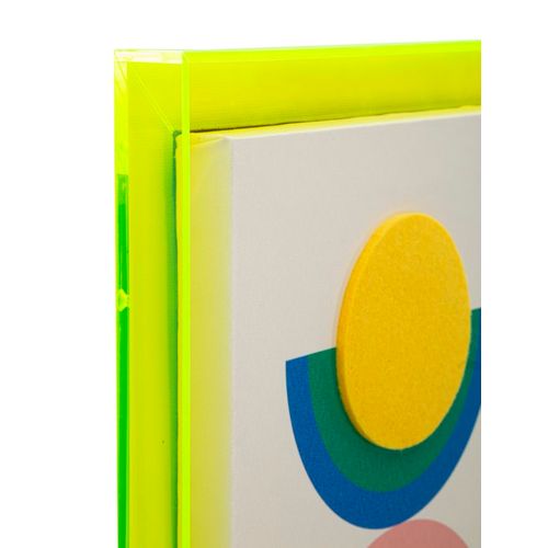 Toile Pop Art Géométrique Avec Cadre 50x70 Cm, Touche Créative Et Jeune