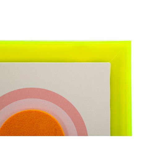 Toile Pop Art Géométrique Avec Cadre 50x70 Cm, Touche Créative Et Jeune