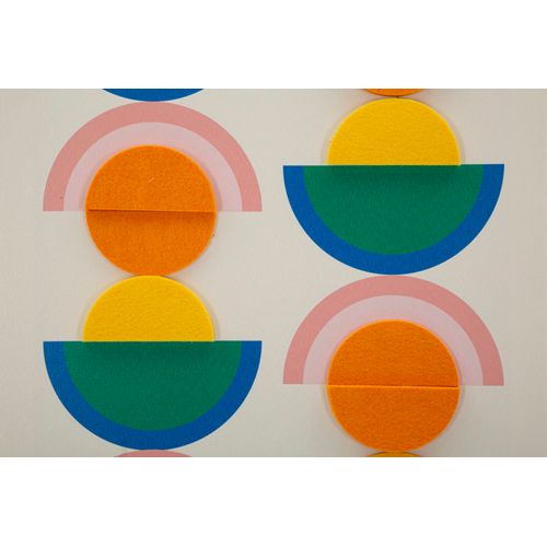 Toile Pop Art Géométrique Avec Cadre 50x70 Cm, Touche Créative Et Jeune