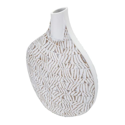 Vase En Polyresine Style Boho Chic Avec Motifs Géométriques Et Abstraits Élégants