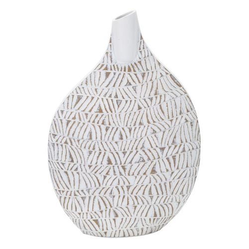 Vase En Polyresine Style Boho Chic Avec Motifs Géométriques Et Abstraits Élégants