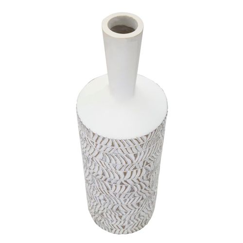 Vase Bouteille En Polyresine Style Boho Chic Avec Motifs Géométriques Et Abstraits Élégants