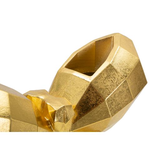 Vase Décoratif Papillon Doré En Résine Style Cubisme 22,5x15 Cm