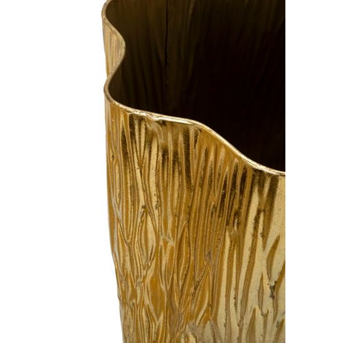 Set 3 Vases Dorés En Métal Design Raffiné Pour Décoration Intérieure