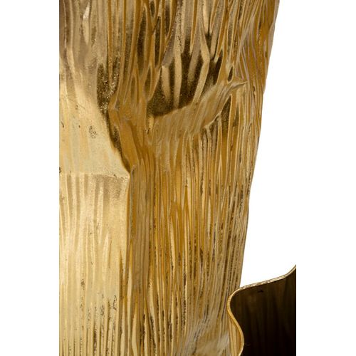 Set 3 Vases Dorés En Métal Design Raffiné Pour Décoration Intérieure