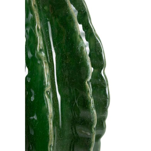 Vase Boule Cactus Vert En Céramique Moderne Ø28x31 Cm