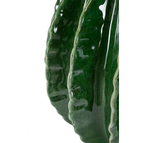 Vase Boule Cactus Vert En Céramique Décorative Ø23,5x24,5 Cm