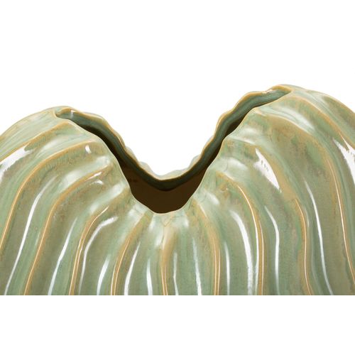 Vase Décoratif Moderne En Céramique Vert 27x14x46,5 Cm Élégant