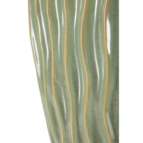 Vase Décoratif Moderne En Céramique Vert 27x14x46,5 Cm Élégant