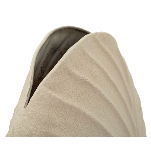 Vase Haut Dune En Fer 31x13x53,5 Cm Finition Crème Élégante