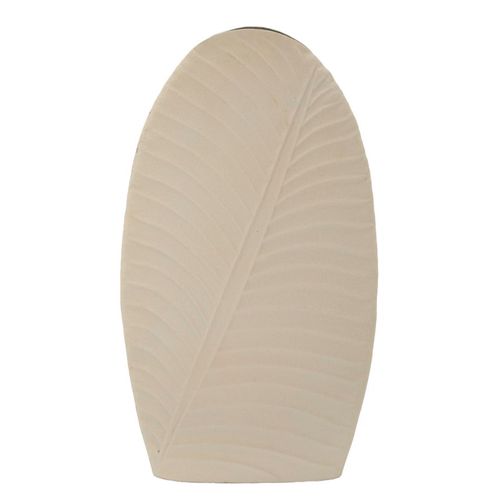 Vase Haut Dune En Fer 31x13x53,5 Cm Finition Crème Élégante