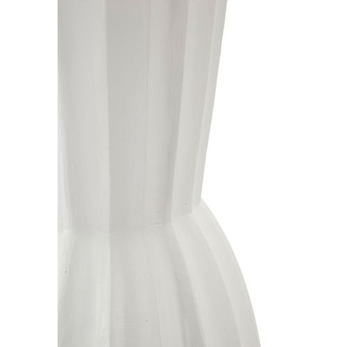 Vase Décoratif Glint Ø25x50 Cm En Mgo Blanc Style Moderne