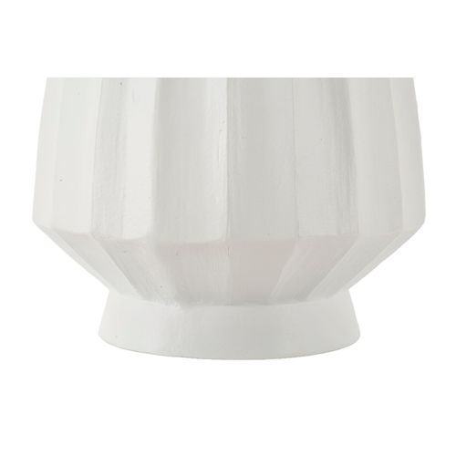 Vase Décoratif Glint Ø25x50 Cm En Mgo Blanc Style Moderne
