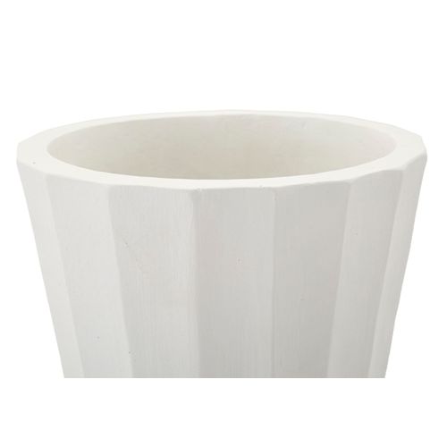 Vase Décoratif Glint Ø24x41 Cm En Mgo Blanc Style Moderne
