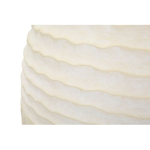 Vase Décoratif Icicle Ø39x56 Cm En Mgo Crème Style Moderne