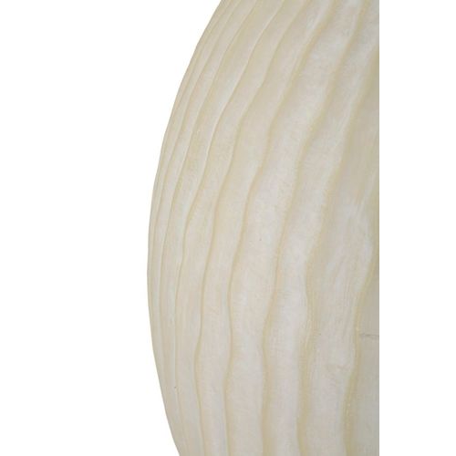 Vase Décoratif Icicle Ø36,5x38 Cm En Mgo Crème Style Moderne