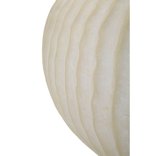 Pot Décoratif Icicle Ø40x23 Cm En Mgo Crème Style Moderne