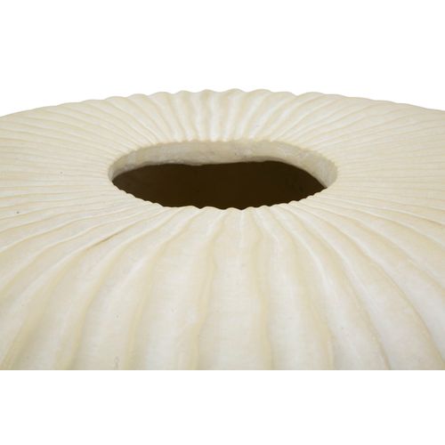 Pot Décoratif Icicle Ø40x23 Cm En Mgo Crème Style Moderne