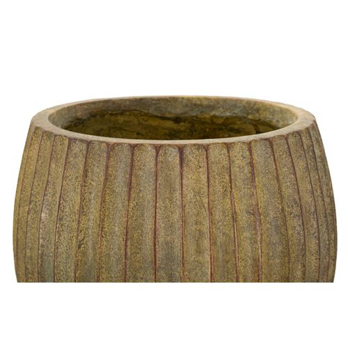 Vase Décoratif Ø25x52,5 Cm En Mgo Vert Dirty Style Bohème Naturel