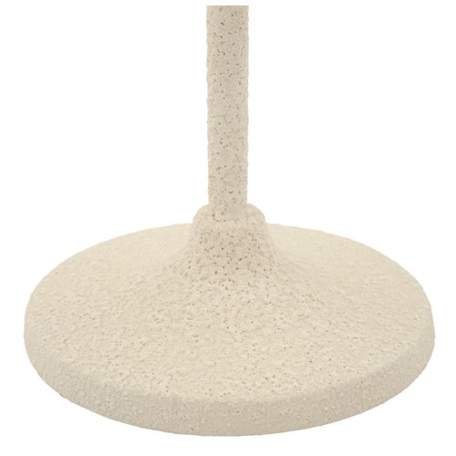 Bougeoir Moderne Crème En Métal Ø9,5x22,5 Cm Style Arbre Décoratif