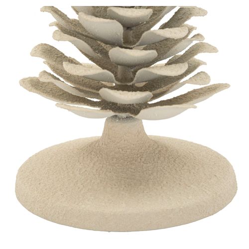 Bougeoir Moderne Crème En Métal 9,5x11,5 Cm Décoratif Compact