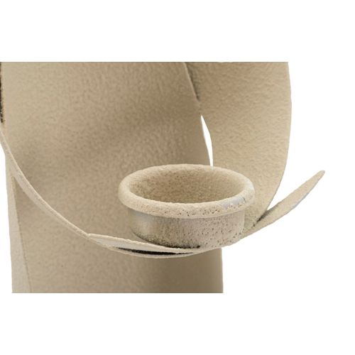 Bougeoir Ange Moderne En Fer Crème 13x11,5x37,5 Cm Décor Spirituel