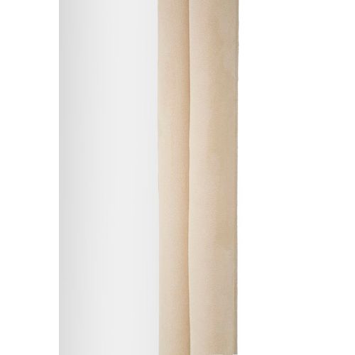 Miroir Mural 60x160 Cm Cadre Velours Crème Arche Pour Salon Et Chambre