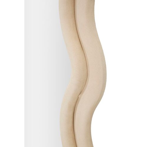 Miroir Mural 60x160 Cm Cadre Crème Ondulé Pour Salon Et Chambre